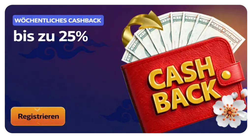 Manekispin Casino wöchentliches Cashback bis zu 25 Prozent für Spieler